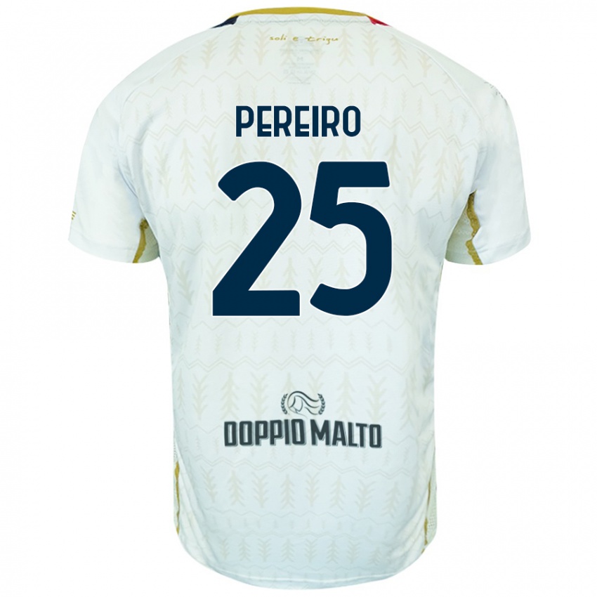 Dames Gastón Pereiro #25 Wit Uitshirt Uittenue 2024/25 T-Shirt