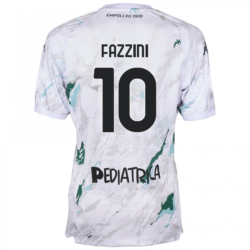 Dames Jacopo Fazzini #10 Grijs Uitshirt Uittenue 2024/25 T-Shirt