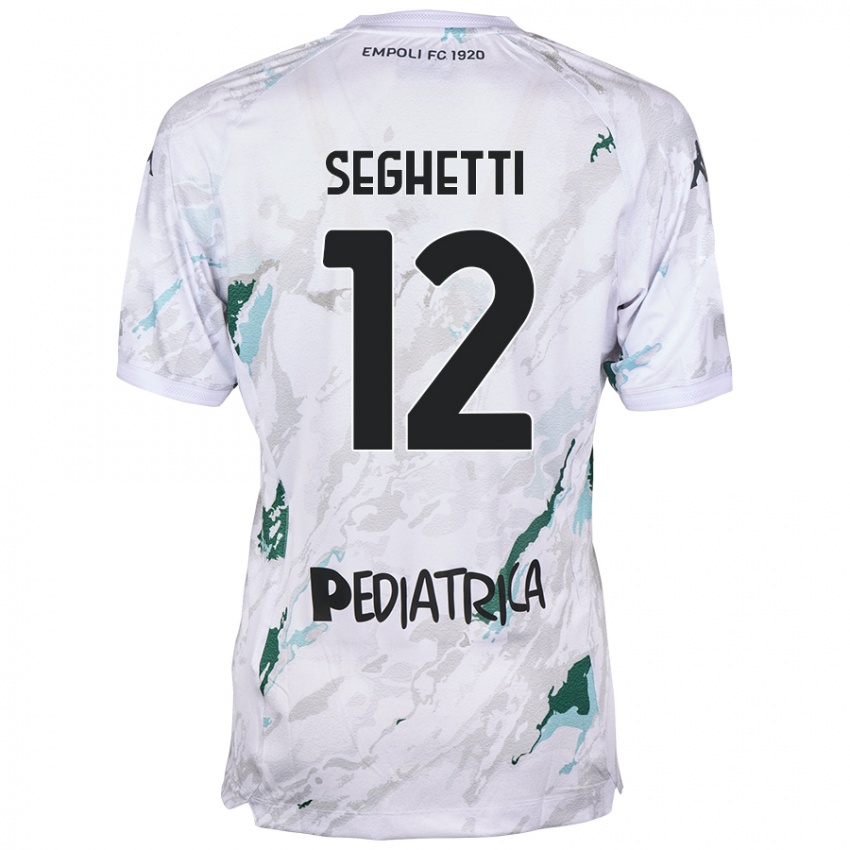 Dames Jacopo Seghetti #12 Grijs Uitshirt Uittenue 2024/25 T-Shirt