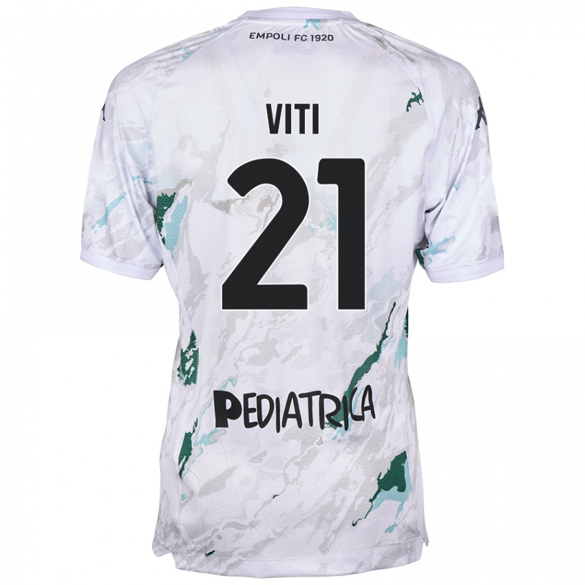 Dames Mattia Viti #21 Grijs Uitshirt Uittenue 2024/25 T-Shirt