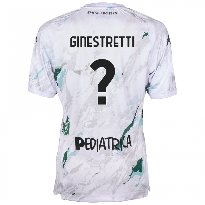 Dames Davide Ginestretti #0 Grijs Uitshirt Uittenue 2024/25 T-Shirt