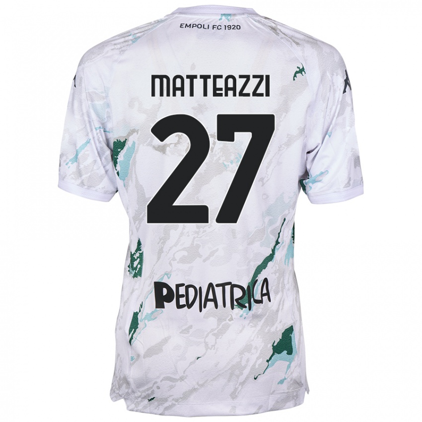 Dames Ernesto Matteazzi #27 Grijs Uitshirt Uittenue 2024/25 T-Shirt