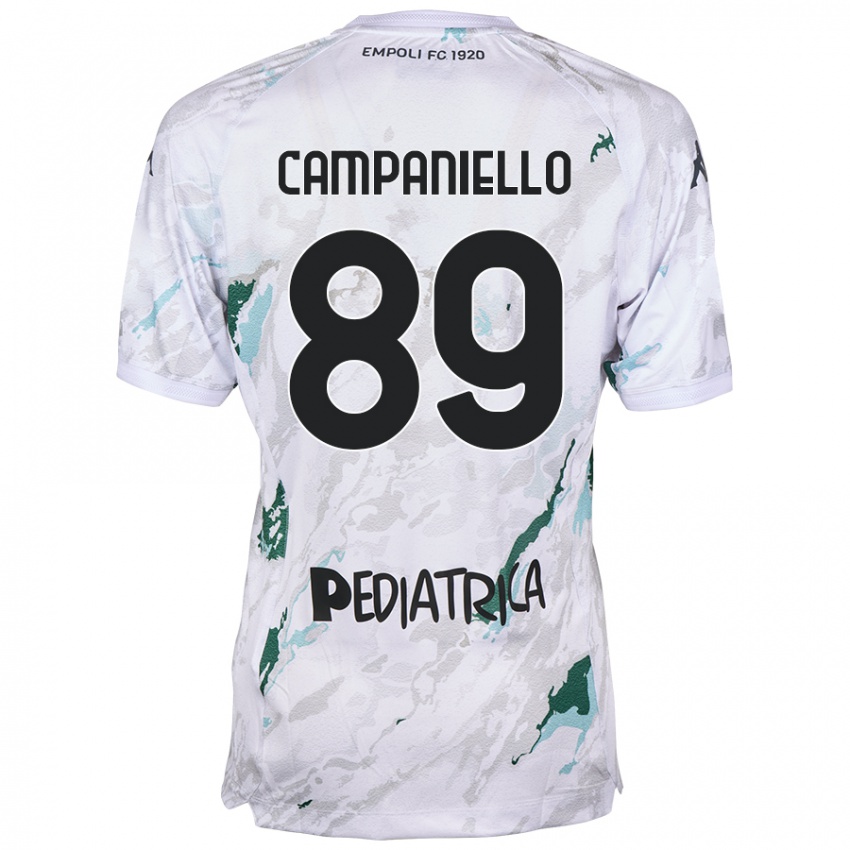 Dames Thomas Campaniello #89 Grijs Uitshirt Uittenue 2024/25 T-Shirt