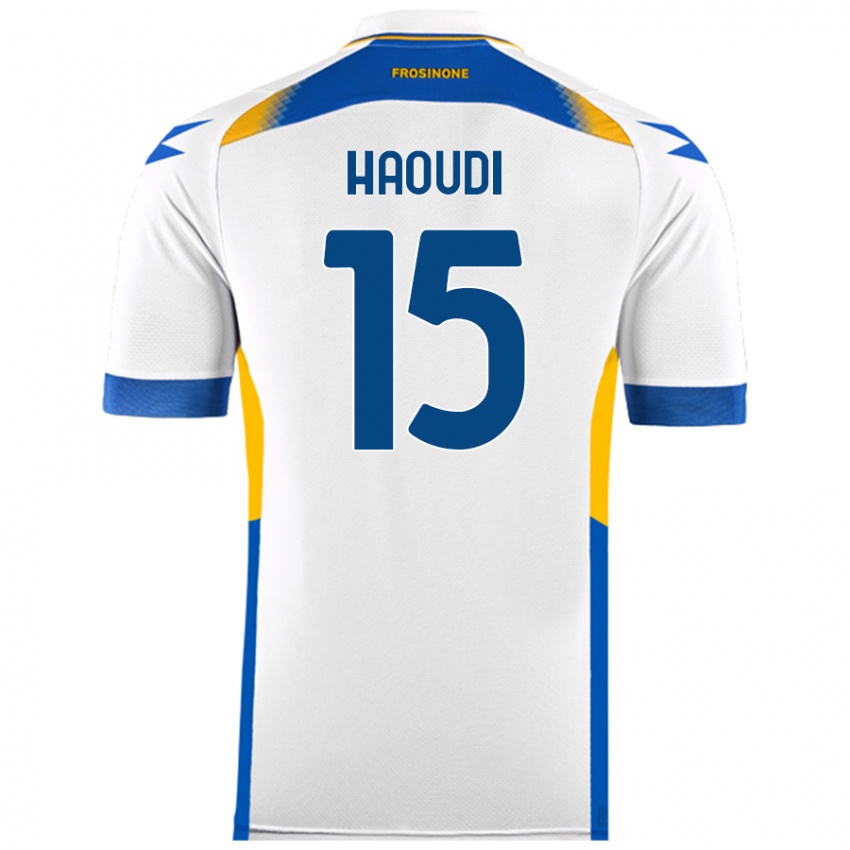 Dames Hamza Haoudi #15 Wit Uitshirt Uittenue 2024/25 T-Shirt