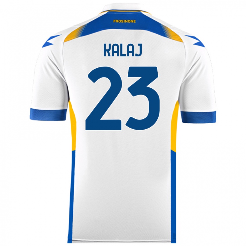 Dames Sergio Kalaj #23 Wit Uitshirt Uittenue 2024/25 T-Shirt