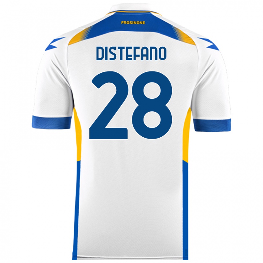 Dames Filippo Distefano #28 Wit Uitshirt Uittenue 2024/25 T-Shirt