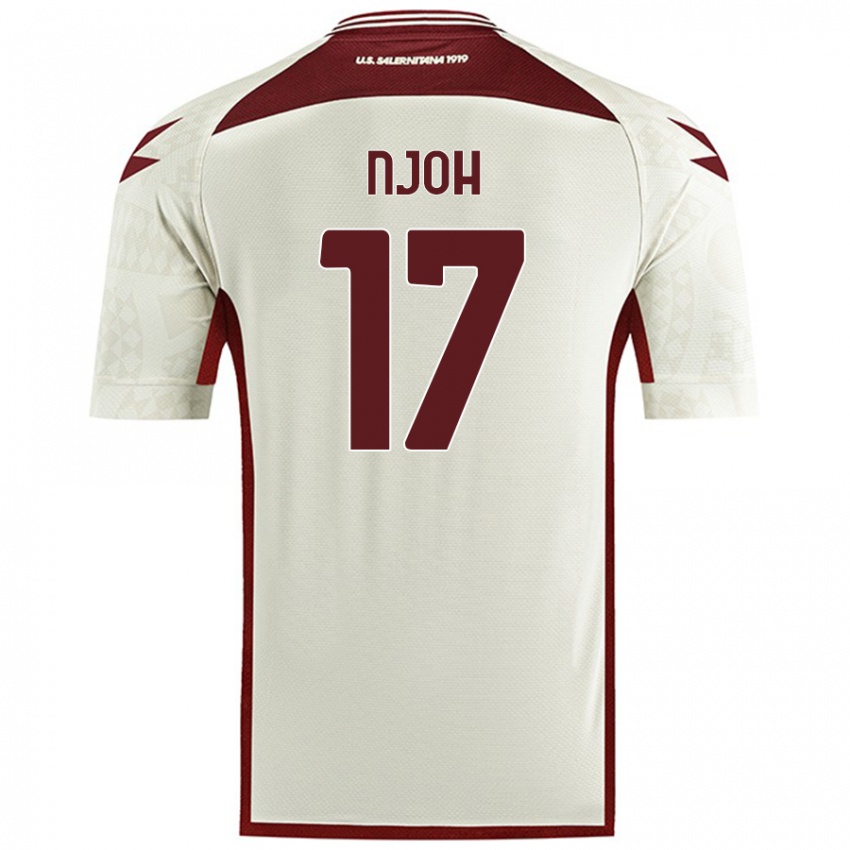 Dames Lilian Njoh #17 Crèmekleur Uitshirt Uittenue 2024/25 T-Shirt