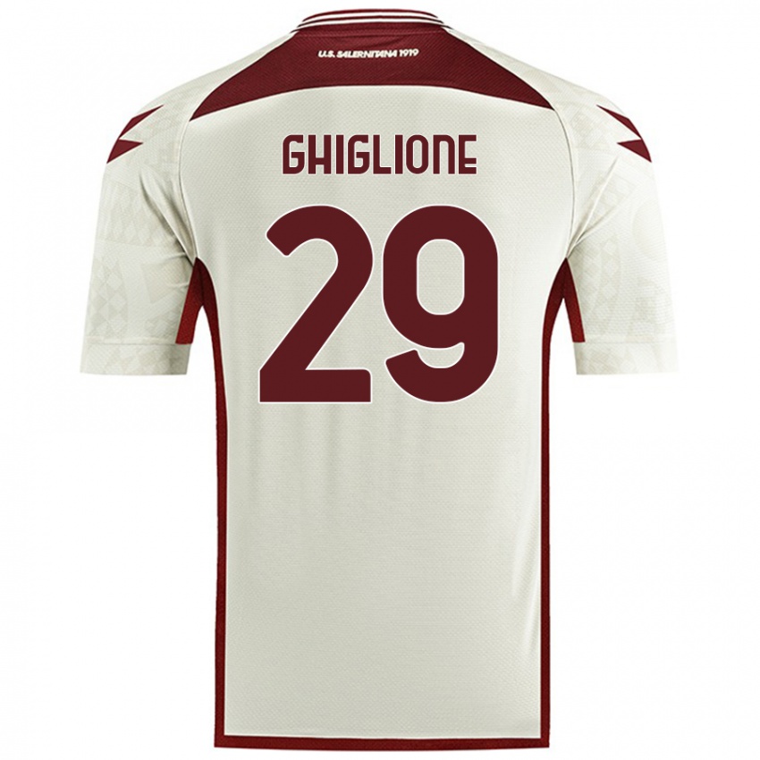 Dames Paolo Ghiglione #29 Crèmekleur Uitshirt Uittenue 2024/25 T-Shirt