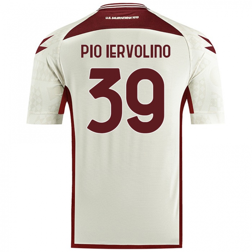 Dames Antonio Pio Iervolino #39 Crèmekleur Uitshirt Uittenue 2024/25 T-Shirt