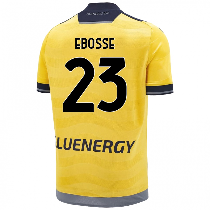 Dames Enzo Ebosse #23 Goud Uitshirt Uittenue 2024/25 T-Shirt