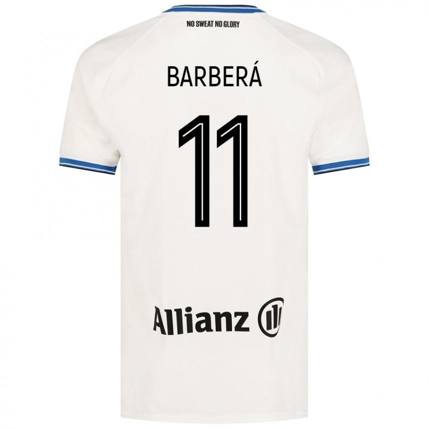 Dames Víctor Barberá #11 Wit Uitshirt Uittenue 2024/25 T-Shirt