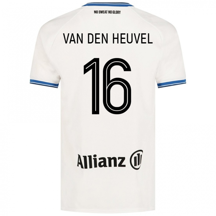 Dames Dani Van Den Heuvel #16 Wit Uitshirt Uittenue 2024/25 T-Shirt