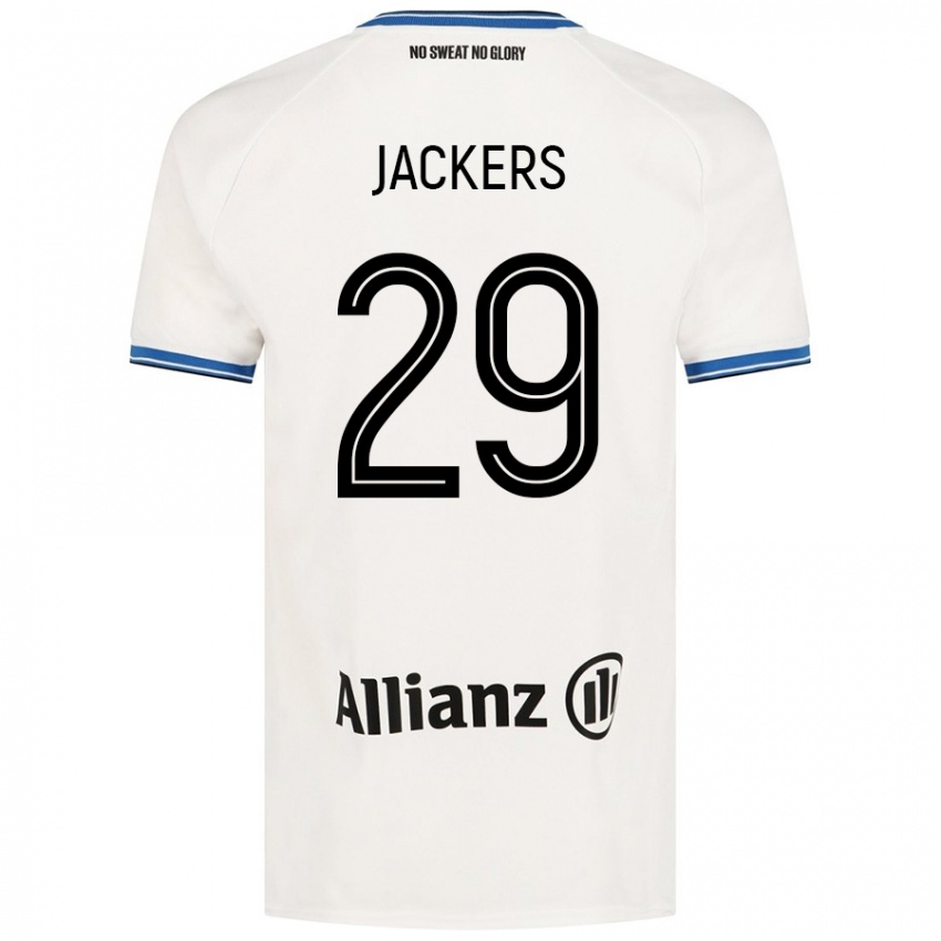 Dames Nordin Jackers #29 Wit Uitshirt Uittenue 2024/25 T-Shirt