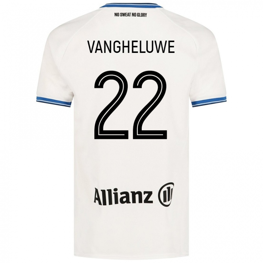 Dames Jody Vangheluwe #22 Wit Uitshirt Uittenue 2024/25 T-Shirt