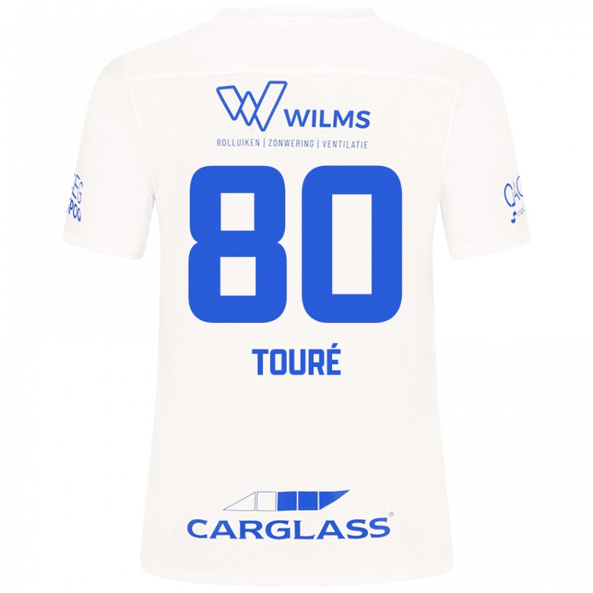 Dames Saïdou Touré #80 Wit Uitshirt Uittenue 2024/25 T-Shirt