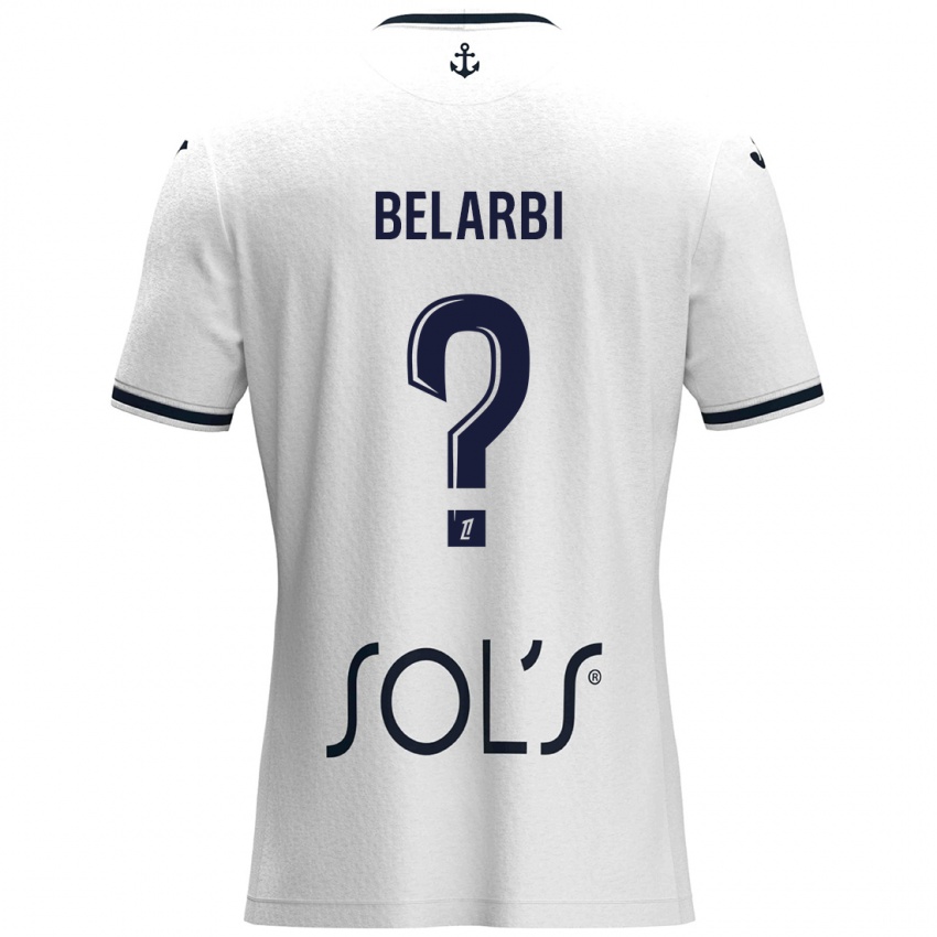 Dames Sohaib Belarbi #0 Wit Donkerblauw Uitshirt Uittenue 2024/25 T-Shirt