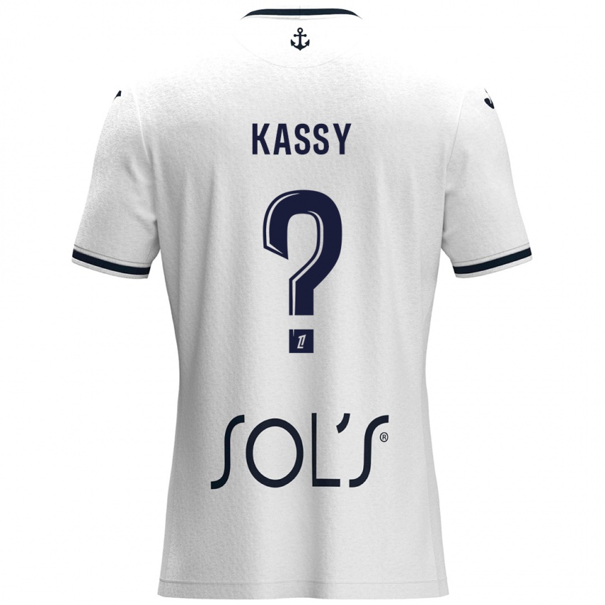 Dames Berni Kassy #0 Wit Donkerblauw Uitshirt Uittenue 2024/25 T-Shirt