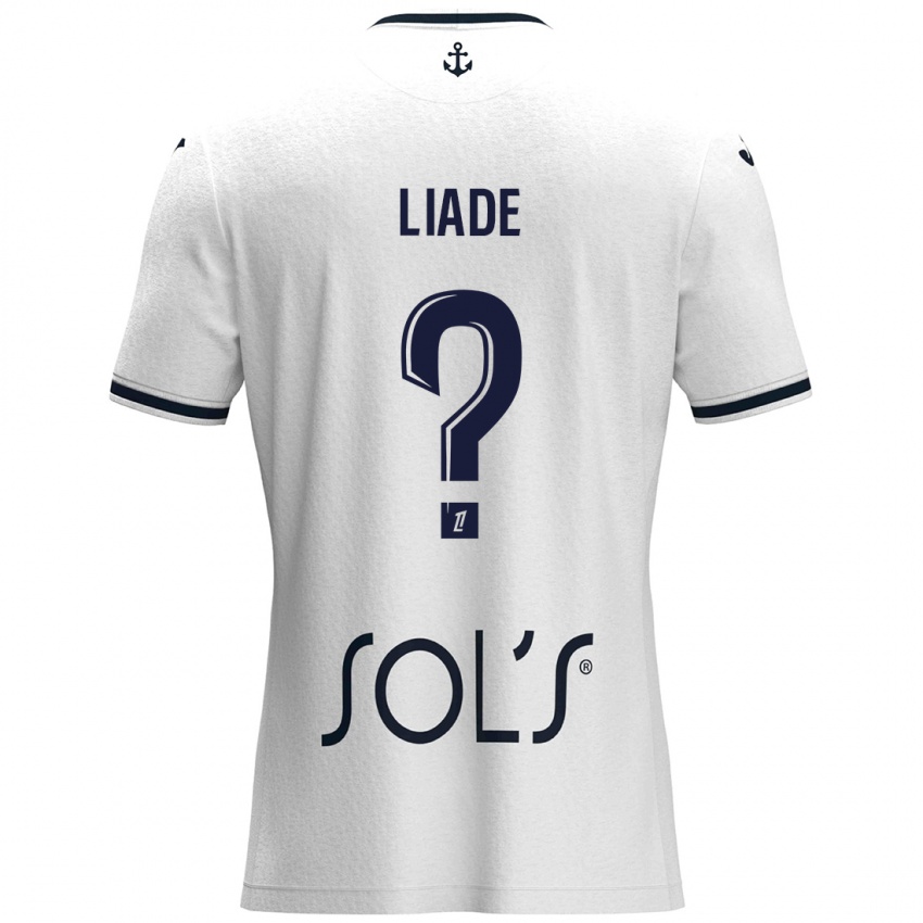 Dames Noah Liade #0 Wit Donkerblauw Uitshirt Uittenue 2024/25 T-Shirt