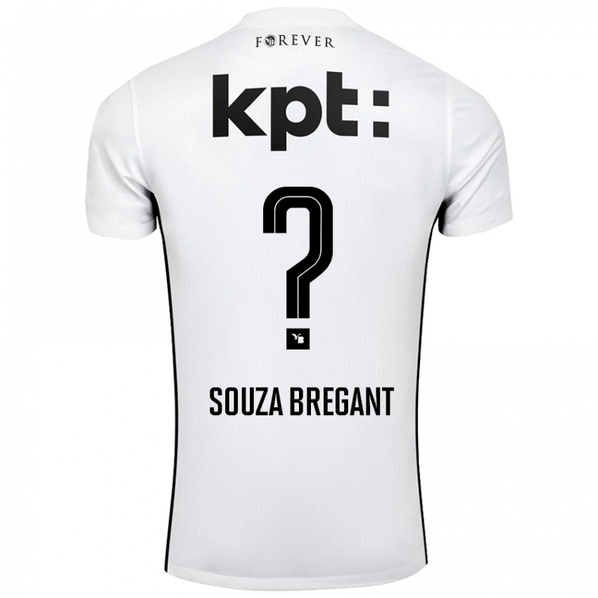 Dames Pietro Souza Bregant #0 Wit Zwart Uitshirt Uittenue 2024/25 T-Shirt