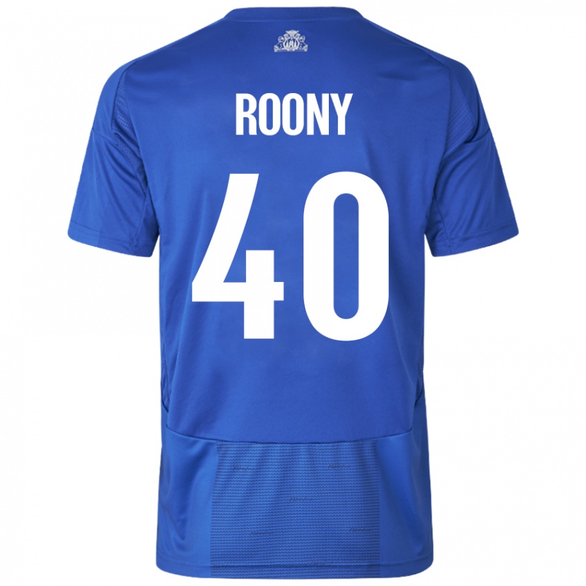 Dames Roony Bardghji #40 Wit Blauw Uitshirt Uittenue 2024/25 T-Shirt