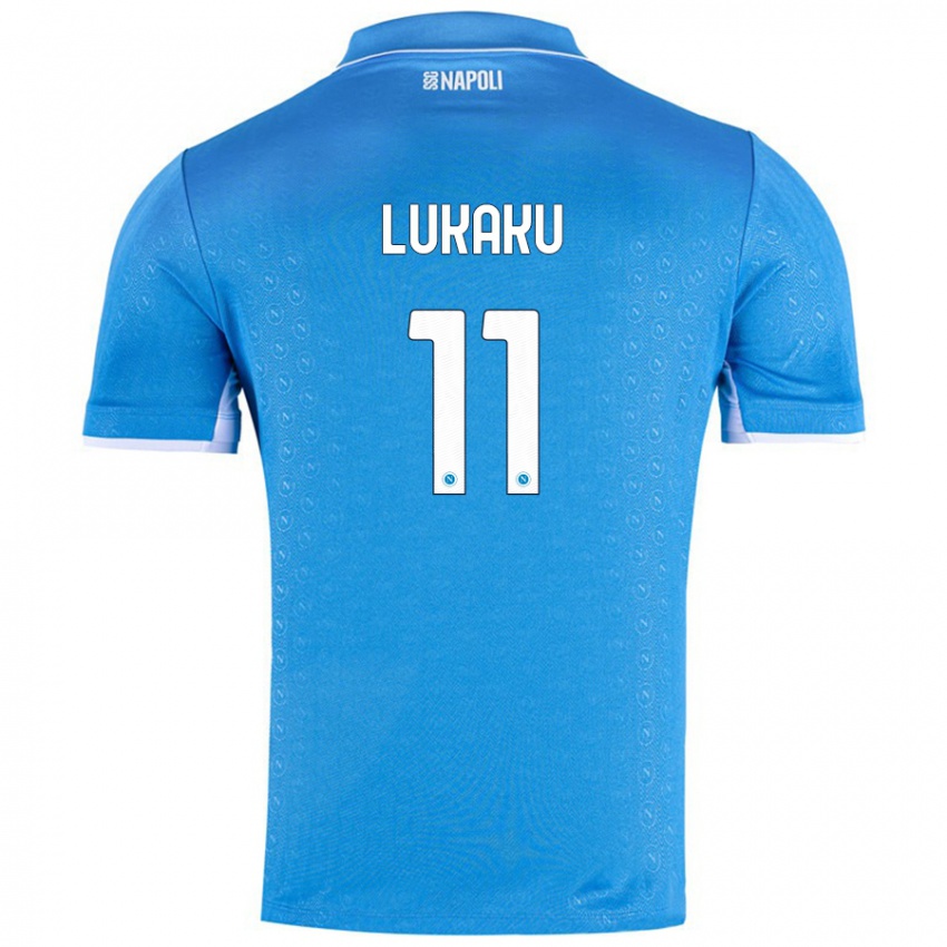 Kinderen Romelu Lukaku #11 Hemelsblauw Thuisshirt Thuistenue 2024/25 T-Shirt