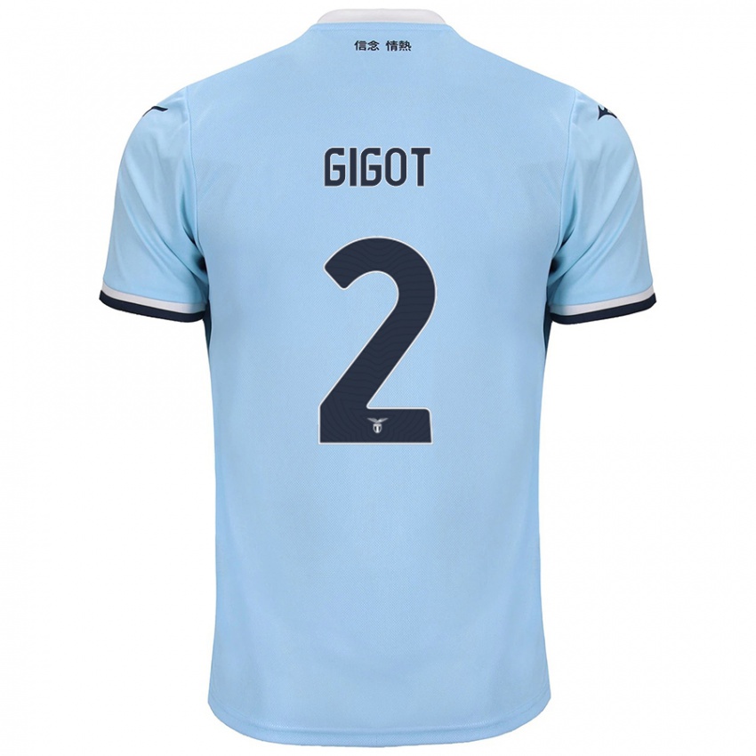 Kinderen Samuel Gigot #2 Blauw Thuisshirt Thuistenue 2024/25 T-Shirt