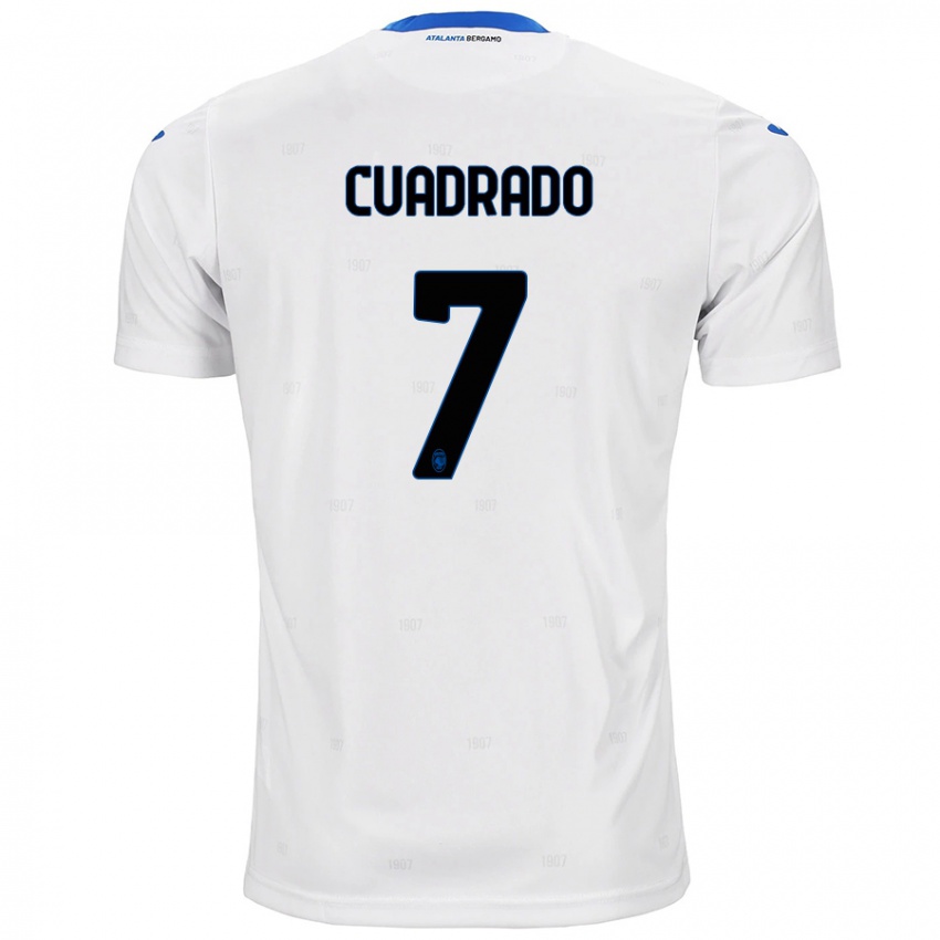 Kinderen Juan Cuadrado #7 Wit Uitshirt Uittenue 2024/25 T-Shirt