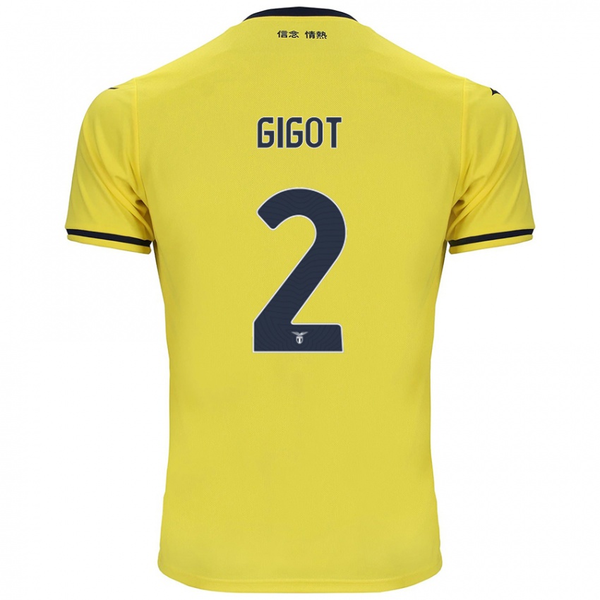 Kinderen Samuel Gigot #2 Geel Uitshirt Uittenue 2024/25 T-Shirt