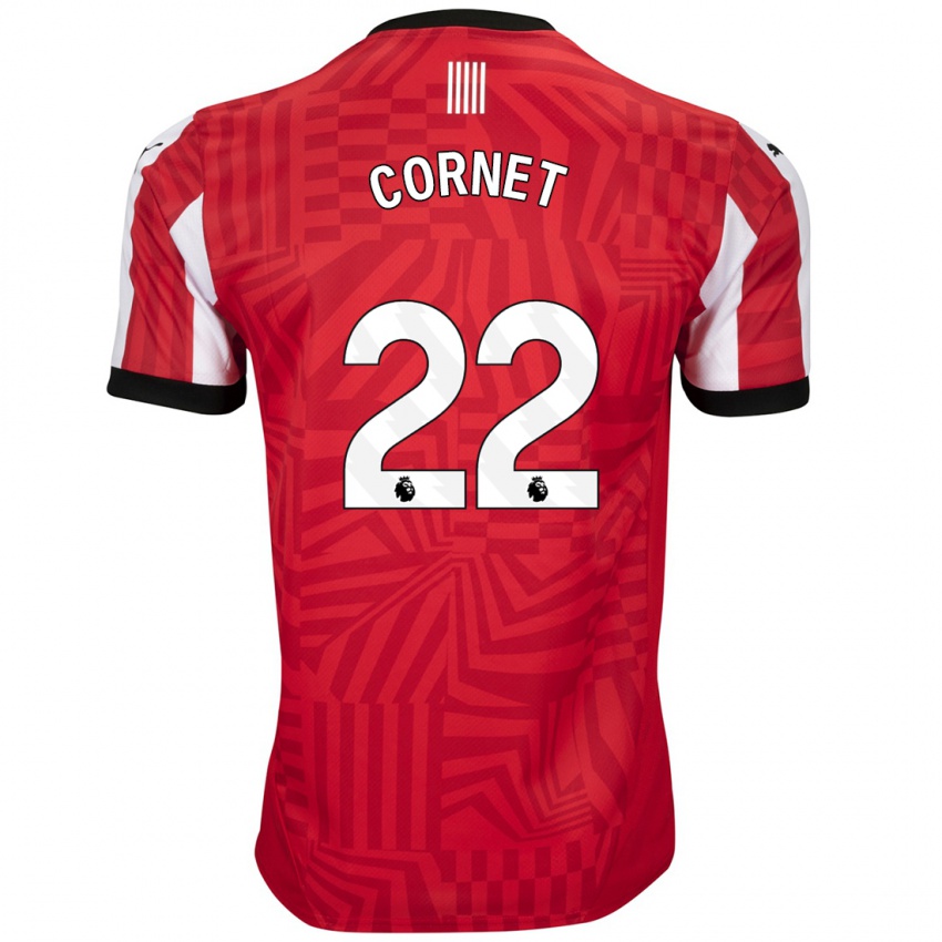 Kinderen Maxwel Cornet #22 Rood Wit Thuisshirt Thuistenue 2024/25 T-Shirt