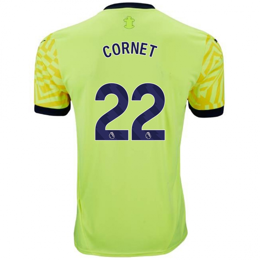 Kinderen Maxwel Cornet #22 Geel Uitshirt Uittenue 2024/25 T-Shirt