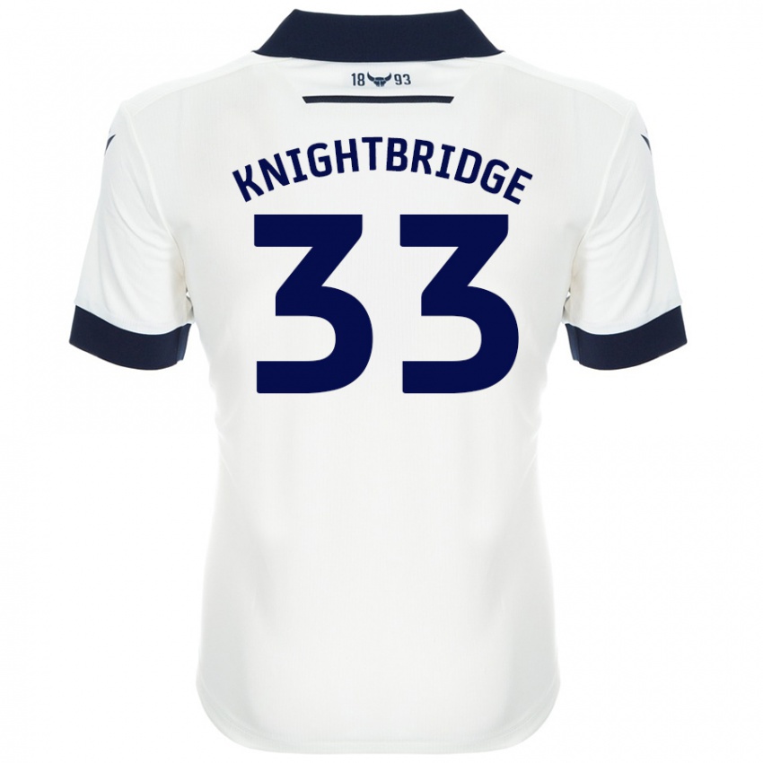 Kinderen Jacob Knightbridge #33 Wit Marineblauw Uitshirt Uittenue 2024/25 T-Shirt