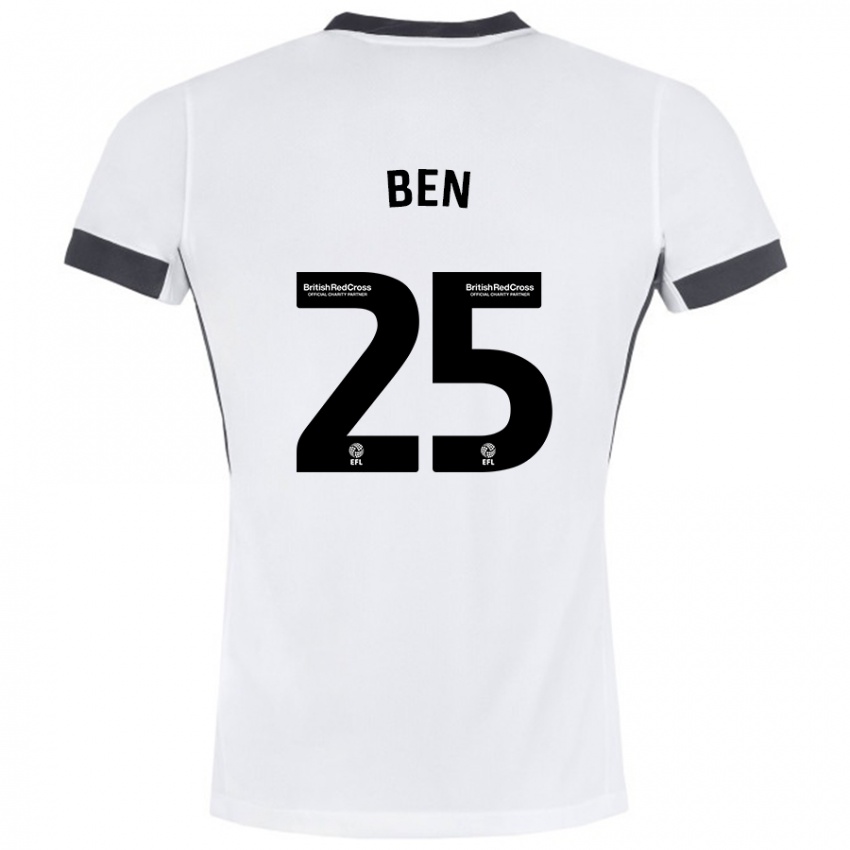 Kinderen Ben Davies #25 Wit Zwart Uitshirt Uittenue 2024/25 T-Shirt