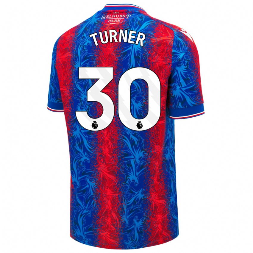 Kinderen Matt Turner #30 Rood Blauwe Strepen Thuisshirt Thuistenue 2024/25 T-Shirt