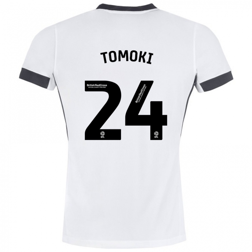 Kinderen Tomoki Iwata #24 Wit Zwart Uitshirt Uittenue 2024/25 T-Shirt