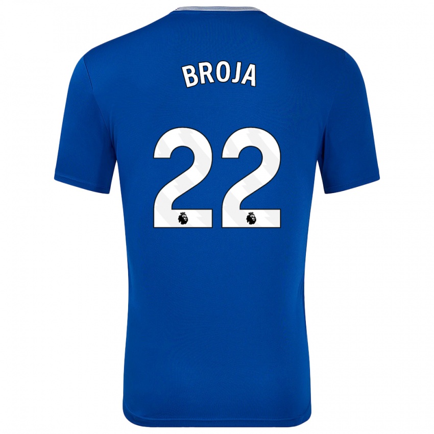 Heren Armando Broja #22 Blauw Met Thuisshirt Thuistenue 2024/25 T-Shirt