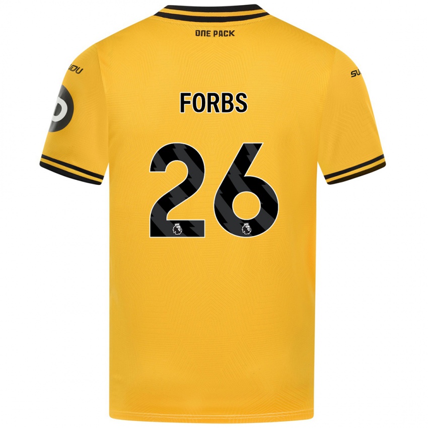 Heren Carlos Borges #26 Geel Thuisshirt Thuistenue 2024/25 T-Shirt