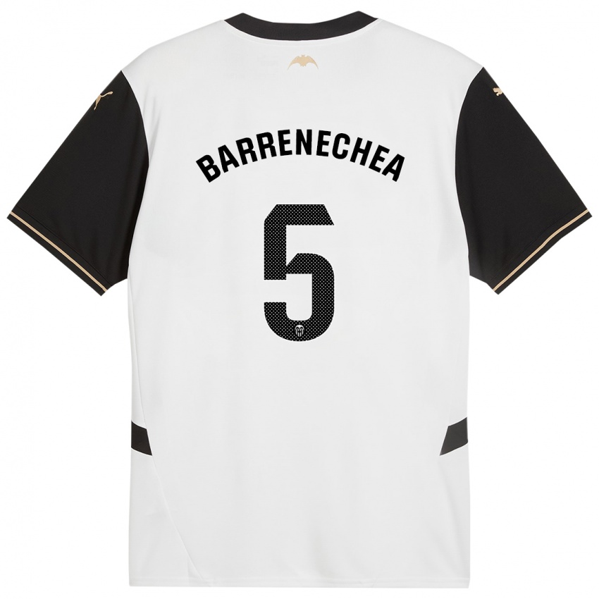 Heren Enzo Barrenechea #5 Wit Zwart Thuisshirt Thuistenue 2024/25 T-Shirt