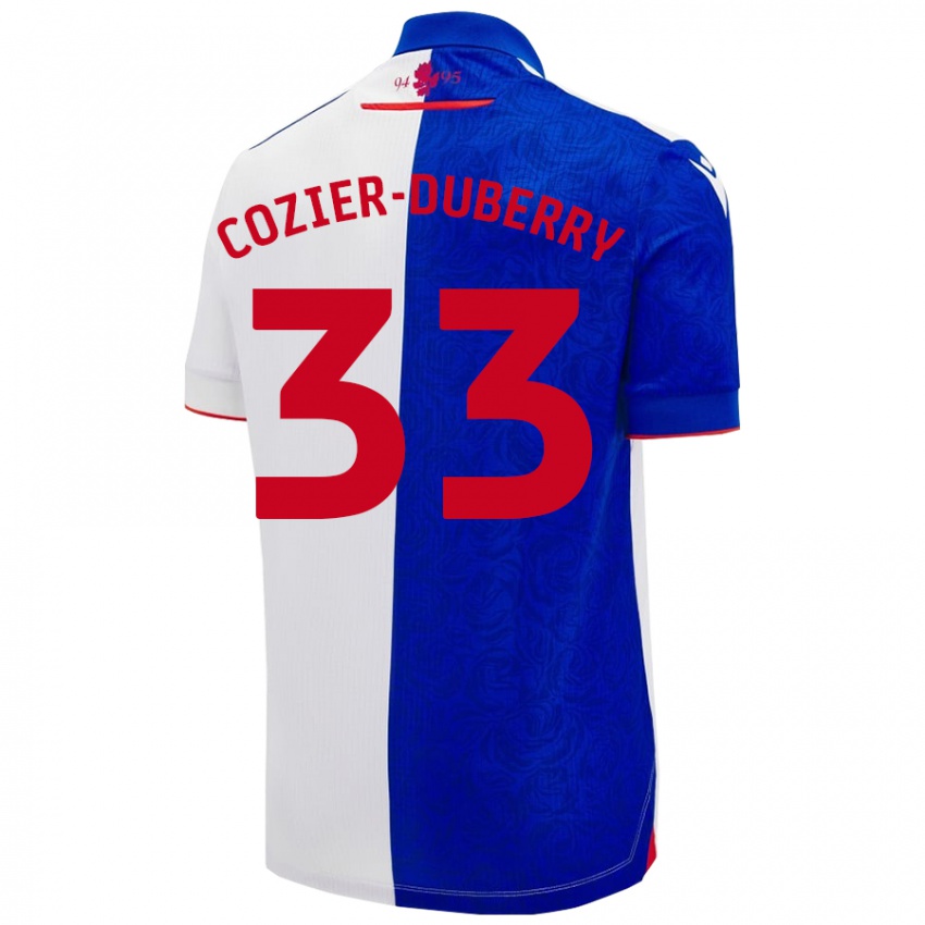 Heren Amario Cozier-Duberry #33 Hemelsblauw Wit Thuisshirt Thuistenue 2024/25 T-Shirt