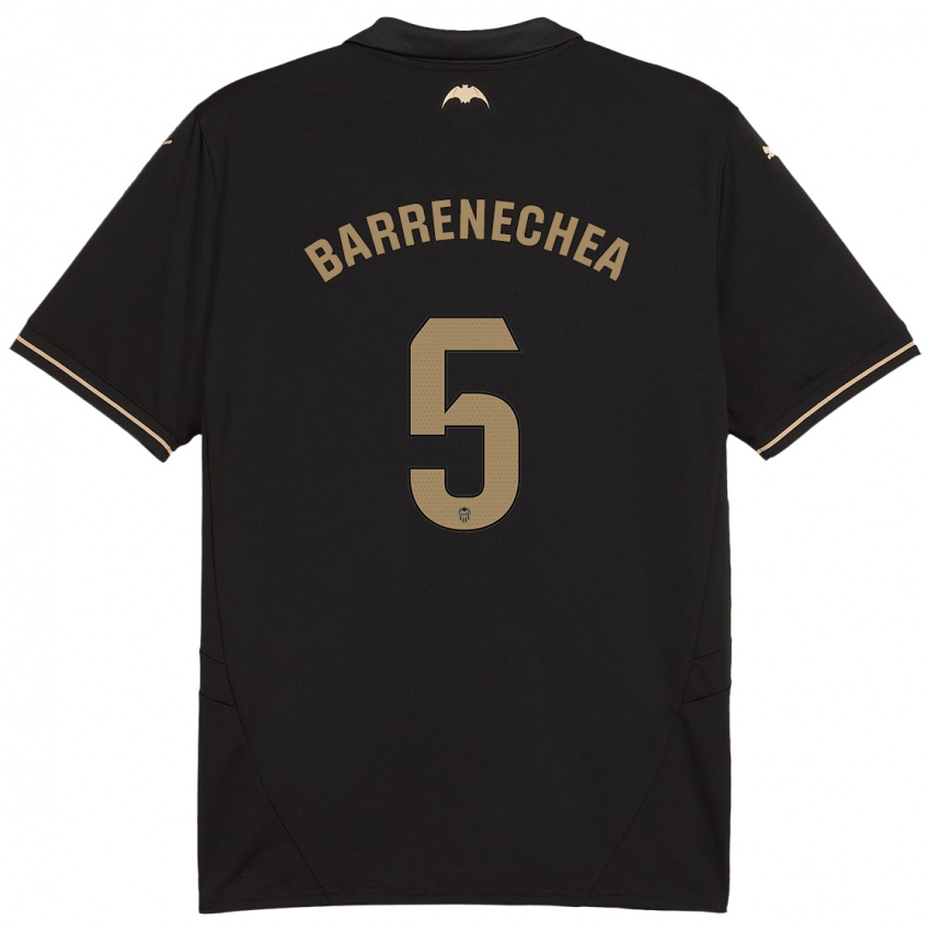 Heren Enzo Barrenechea #5 Zwart Uitshirt Uittenue 2024/25 T-Shirt