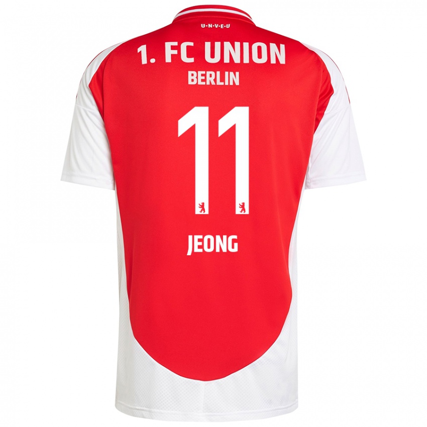 Heren Woo-Yeong Jeong #11 Rood Wit Thuisshirt Thuistenue 2024/25 T-Shirt