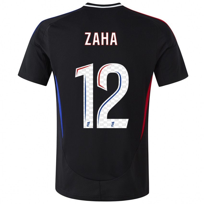 Heren Wilfried Zaha #12 Zwart Uitshirt Uittenue 2024/25 T-Shirt