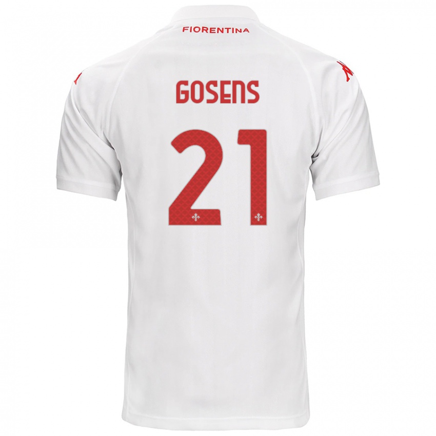 Heren Robin Gosens #21 Wit Uitshirt Uittenue 2024/25 T-Shirt