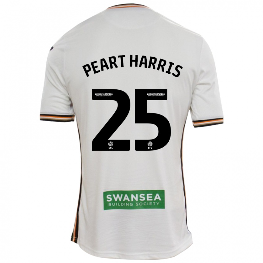 Heren Myles Peart-Harris #25 Wit Thuisshirt Thuistenue 2024/25 T-Shirt