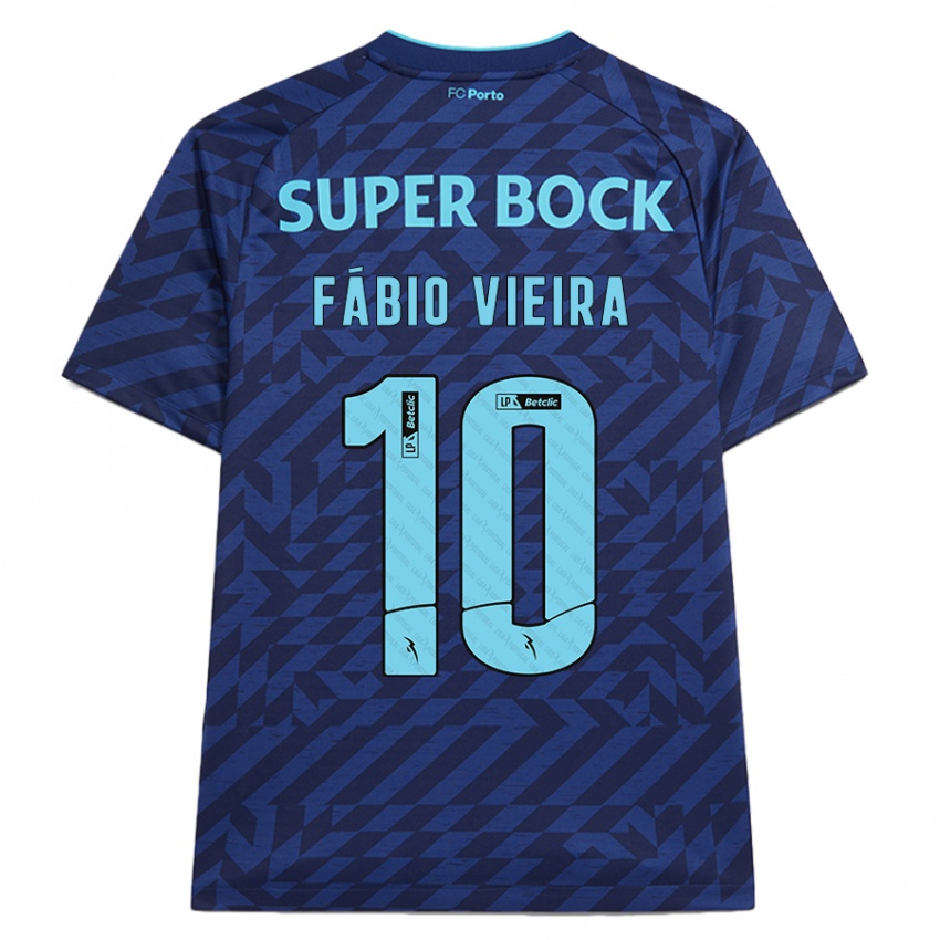 Dames Fabio Vieira #10 Marineblauw Thuisshirt Derde Tenue 2024/25 T-Shirt