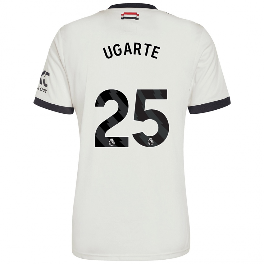 Dames Manuel Ugarte #25 Gebroken Wit Thuisshirt Derde Tenue 2024/25 T-Shirt