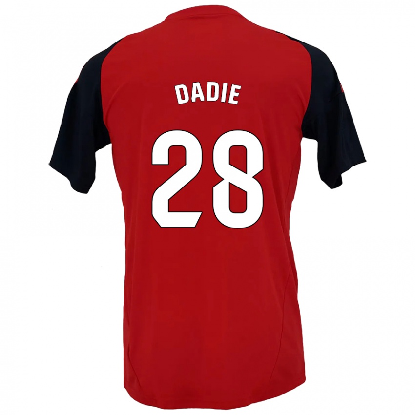 Dames Alberto Dadie #28 Rood Zwart Thuisshirt Thuistenue 2024/25 T-Shirt