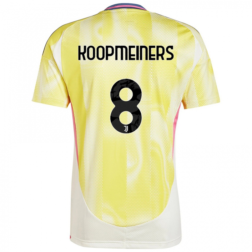 Dames Teun Koopmeiners #8 Zonnig Geel Uitshirt Uittenue 2024/25 T-Shirt