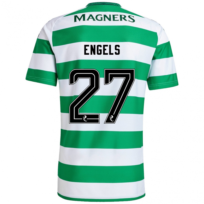 Dames Arne Engels #27 Groen Wit Thuisshirt Thuistenue 2024/25 T-Shirt