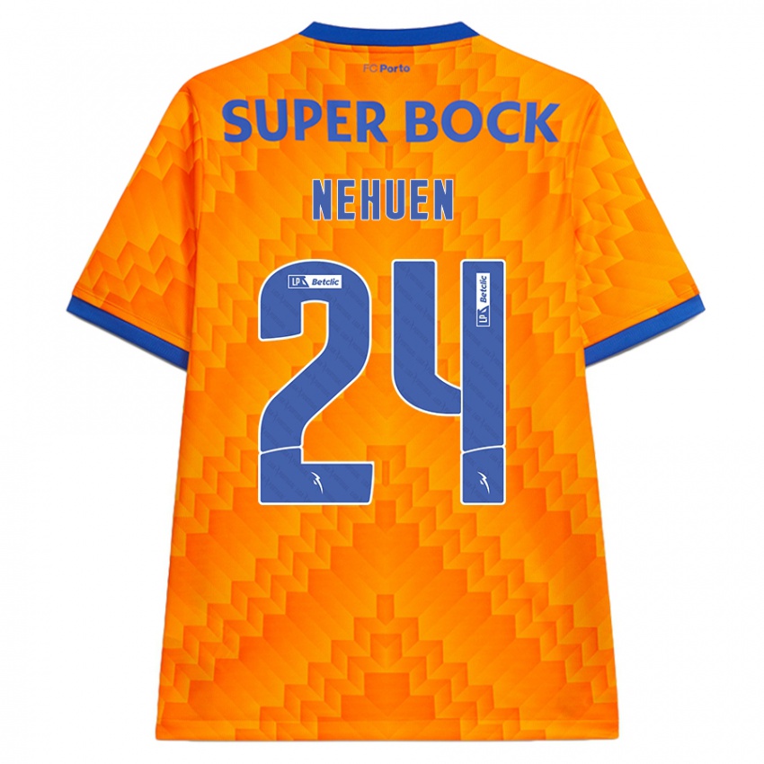 Dames Nehuén Pérez #24 Oranje Uitshirt Uittenue 2024/25 T-Shirt