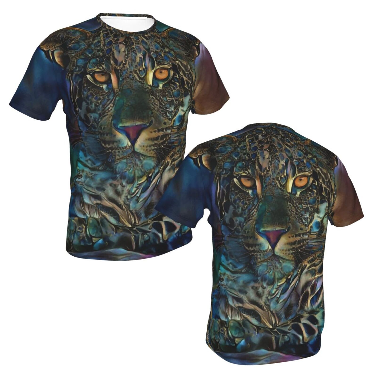 Laria Leopard Mix Mdeia-elementen Klassiek T-shirt